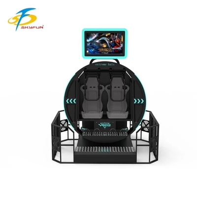 SKYFUN 360° पूर्ण-घूर्णन VR मोशन सिम्युलेटर राइड | इमर्सिव वर्चुअल रियलिटी चेयर जिसमें डायनामिक प्लेटफ़ॉर्म, AR/VR गेम सामग्री, 4K हेडसेट, मोशन ट्रैकिंग, हैप्टिक फीडबैक और मल्टीप्लेयर सपोर्ट शामिल हैं