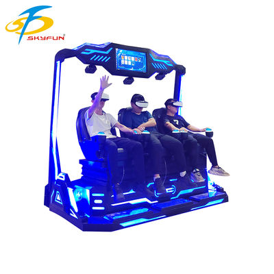 9D VR 3-Seats Cinema – Multi-Person Immersive VR Theater with 100+ Movies & 15 Interactive Games, Deepoon VR Glasses