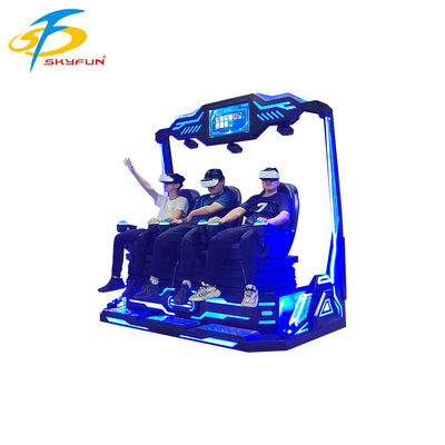 9D VR 3-Seats Cinema – Multi-Person Immersive VR Theater with 100+ Movies & 15 Interactive Games, Deepoon VR Glasses
