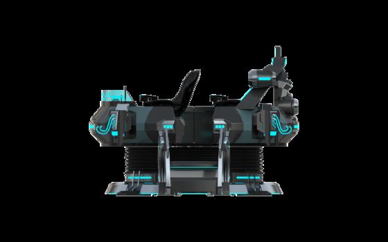 कस्टमाइज्ड फन यूएफओ 5 सीट वीआर सिनेमा सिम्युलेटर | डीपीवीआर चश्मे, 32-इंच मॉनिटर, विश्वसनीय सेम्प्र वायर लूप और बड़े मोशन सिस्टम के साथ मल्टी-प्लेयर 9डी वीआर मोशन राइड – स्काईफन