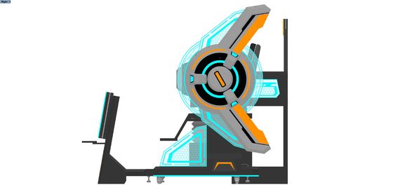 मजेदार सिनेमा 4 सीट वीआर सिनेमा सिम्युलेटर∙ मल्टी-प्लेयर 9 डी वीआर मोशन राइड के साथ बड़ी फ्रंट स्क्रीन, स्प्लाईसिंग डिजाइन, डीपीवीआर चश्मा और गतिशील विशेष प्रभाव