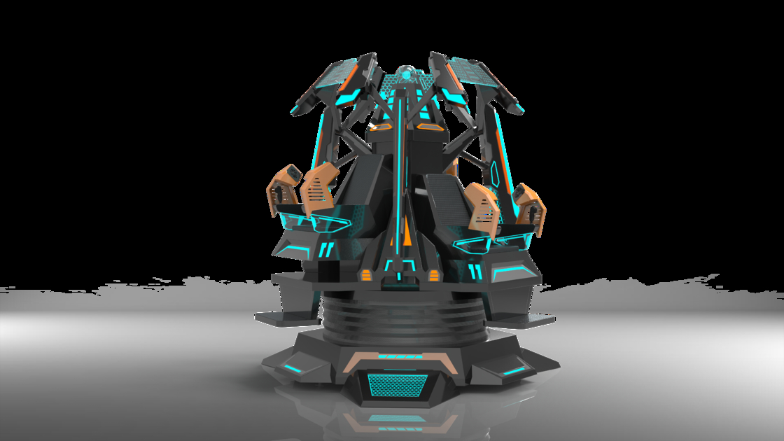 मजेदार स्टार टॉवर 3 सीट VR सिनेमा सिम्युलेटर | विशेष 9-DOF मोशन डिज़ाइन, 360° डिस्प्ले, मल्टी-स्पेशल इफेक्ट्स, DPVR चश्मा और 3-प्लेयर इमर्सिव राइड – SKYFUN निर्माता