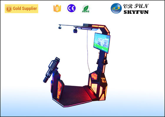 ब्लैक / रेड एचटीसी विवे फ्लाइट सिम्युलेटर, गन शूटिंग वर्चुअल गेम सिम्युलेटर