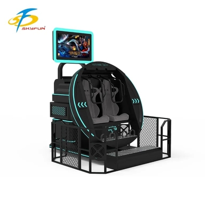 SKYFUN 360° पूर्ण-घूर्णन VR मोशन सिम्युलेटर राइड | इमर्सिव वर्चुअल रियलिटी चेयर जिसमें डायनामिक प्लेटफ़ॉर्म, AR/VR गेम सामग्री, 4K हेडसेट, मोशन ट्रैकिंग, हैप्टिक फीडबैक और मल्टीप्लेयर सपोर्ट शामिल हैं